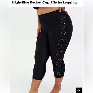 NEW Torrid Star Swim Leggings
